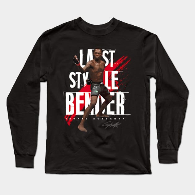 Israel Adesanya Long Sleeve T-Shirt by caravalo